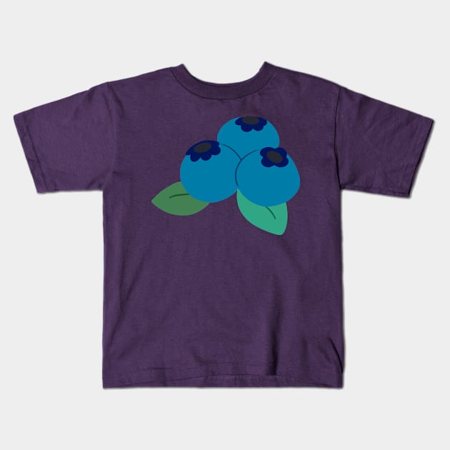 Simple Blueberries Kids T-Shirt by saradaboru